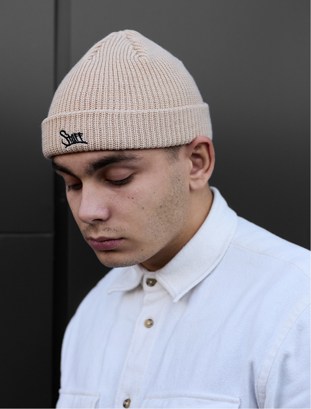Șapcă bini Staff beige logo