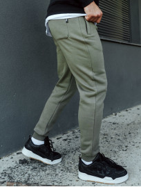 Pantaloni de trening Staff khaki logo fleece