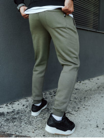 Pantaloni de trening Staff khaki logo fleece