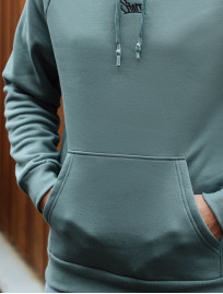 Hanorac Staff turquoise logo oversize fleece
