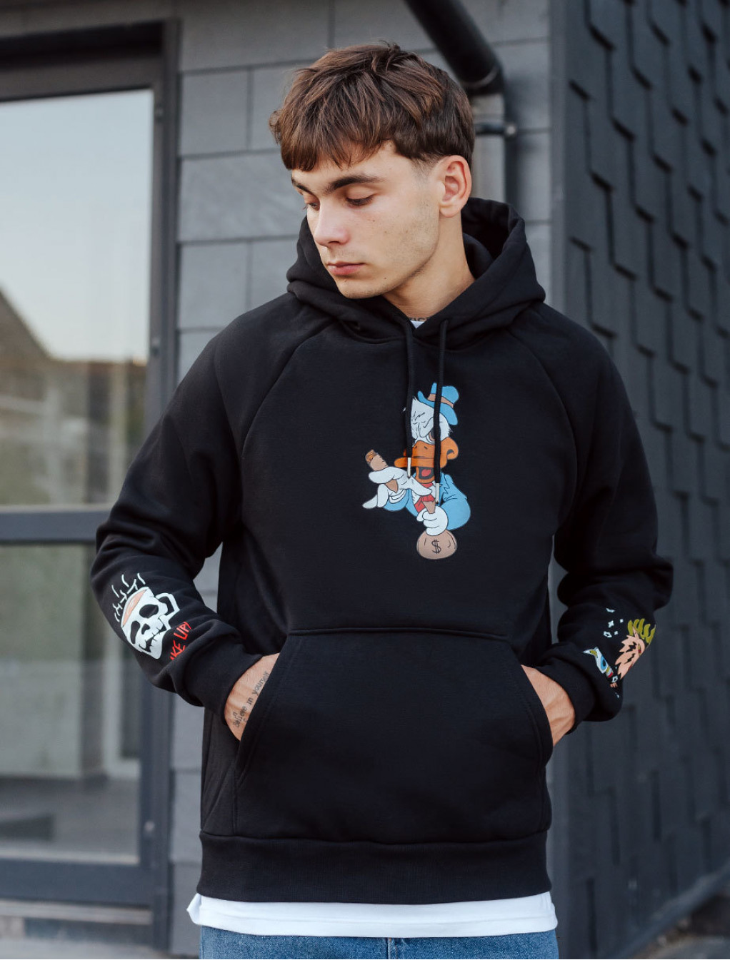 Hanorac Staff wake up oversize fleece