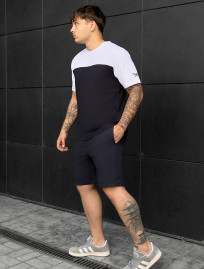 Set de vară tricou + pantaloni scurți Staff tom navy & white