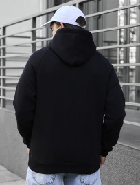 Hanorac Staff black logo oversize fleece