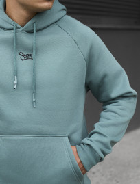Hanorac Staff turquoise logo oversize fleece