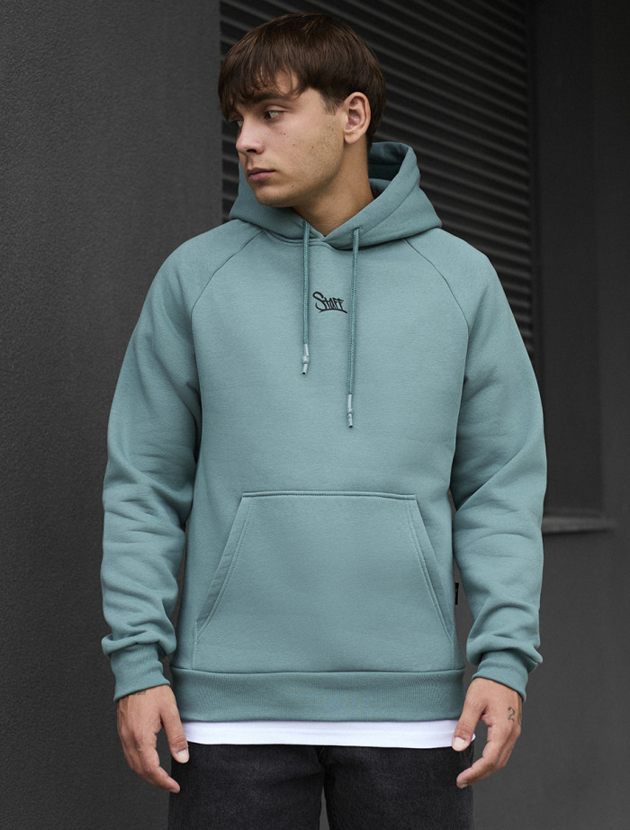 Hanorac Staff turquoise logo oversize fleece