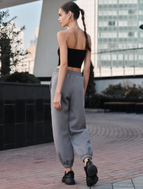 Pantalonii de trening de damă Staff lyn gray fleece
