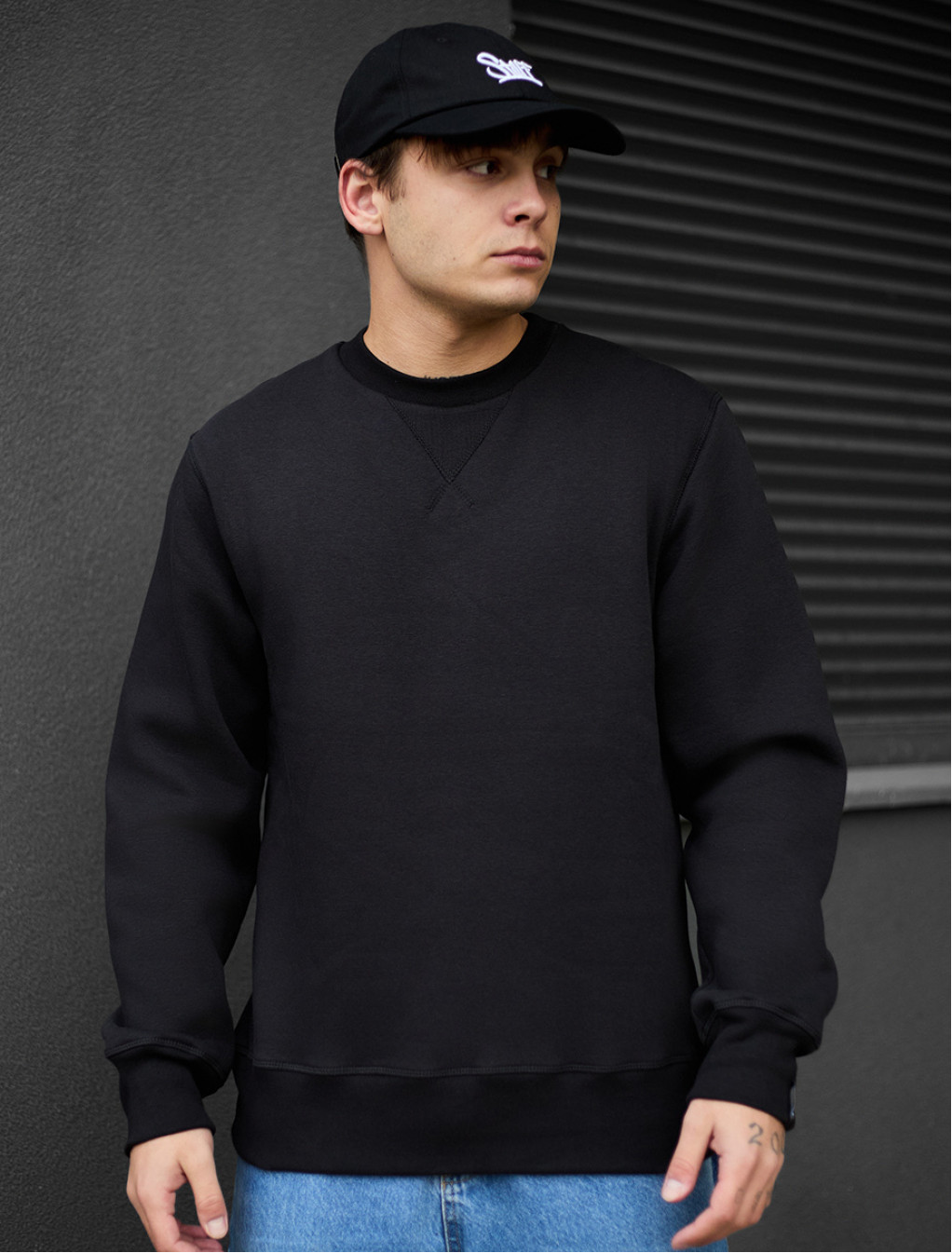 Bluză de trening Staff black basic fleece