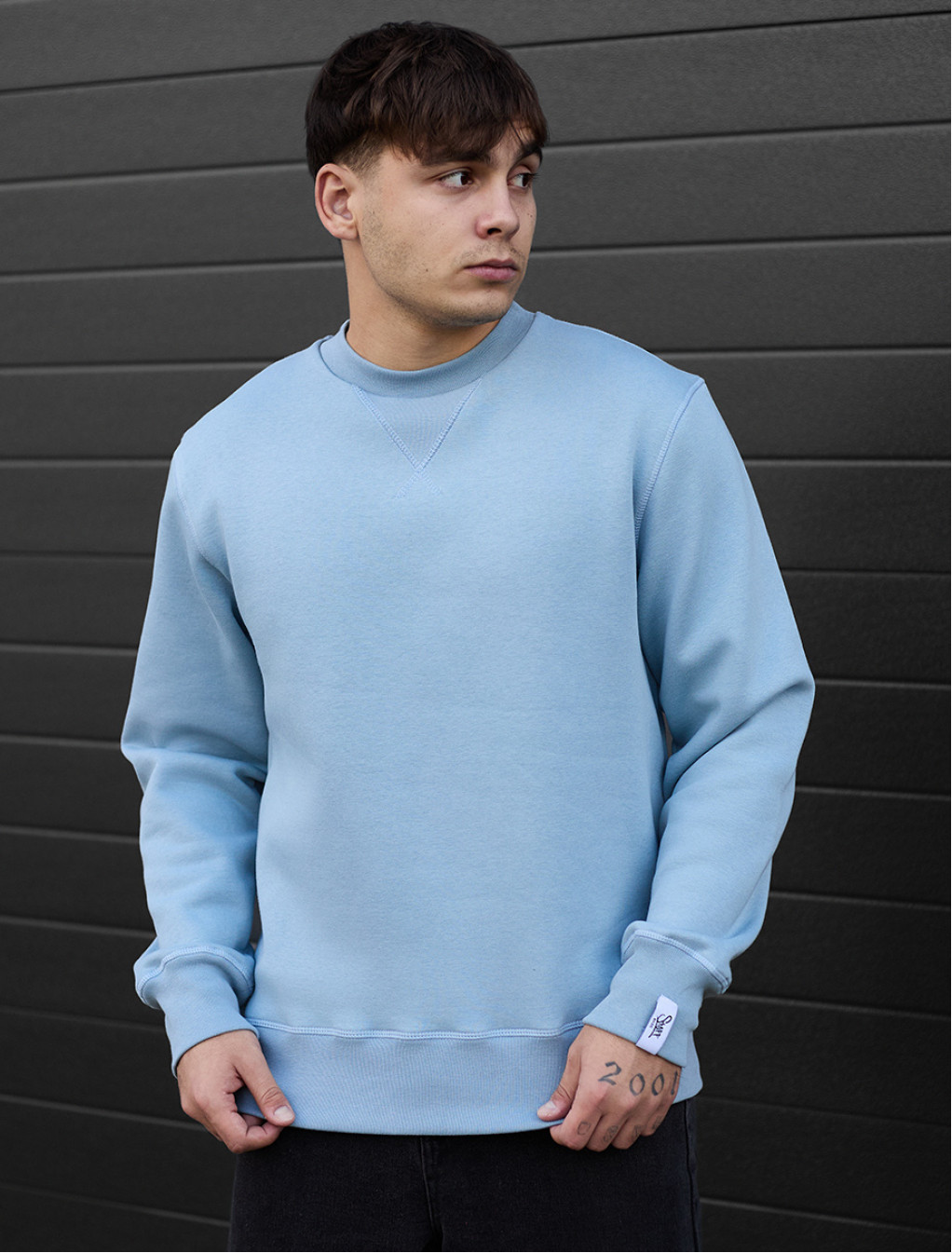 Bluză de trening Staff light blue basic fleece