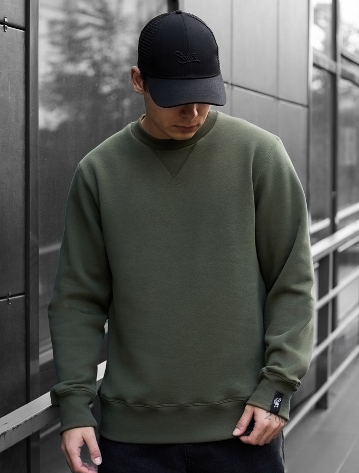 Bluză de trening Staff khaki basic fleece