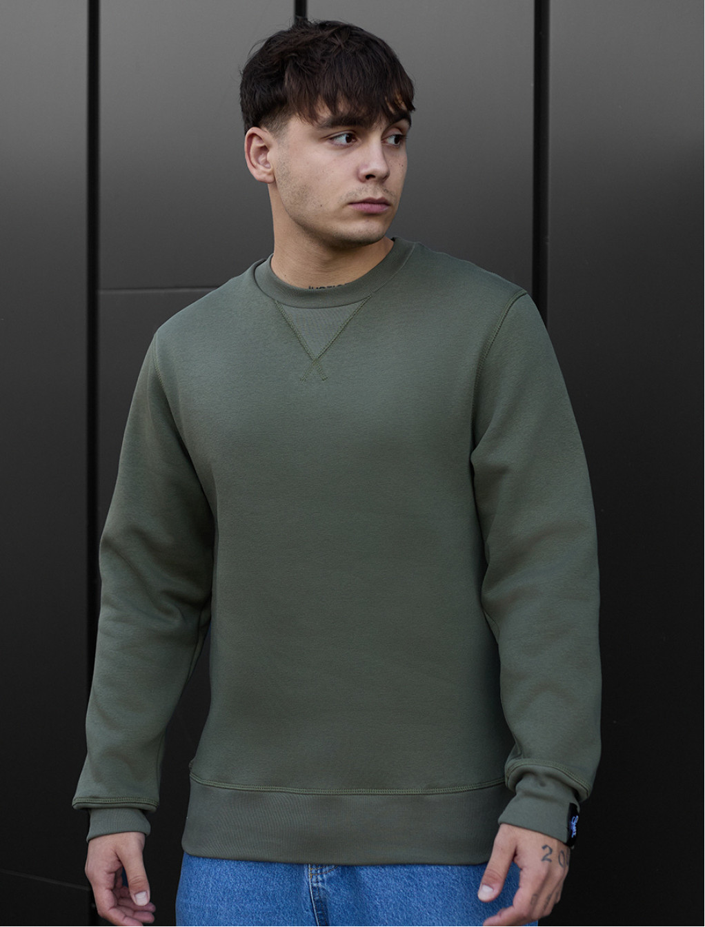 Bluză de trening Staff khaki2 basic fleece