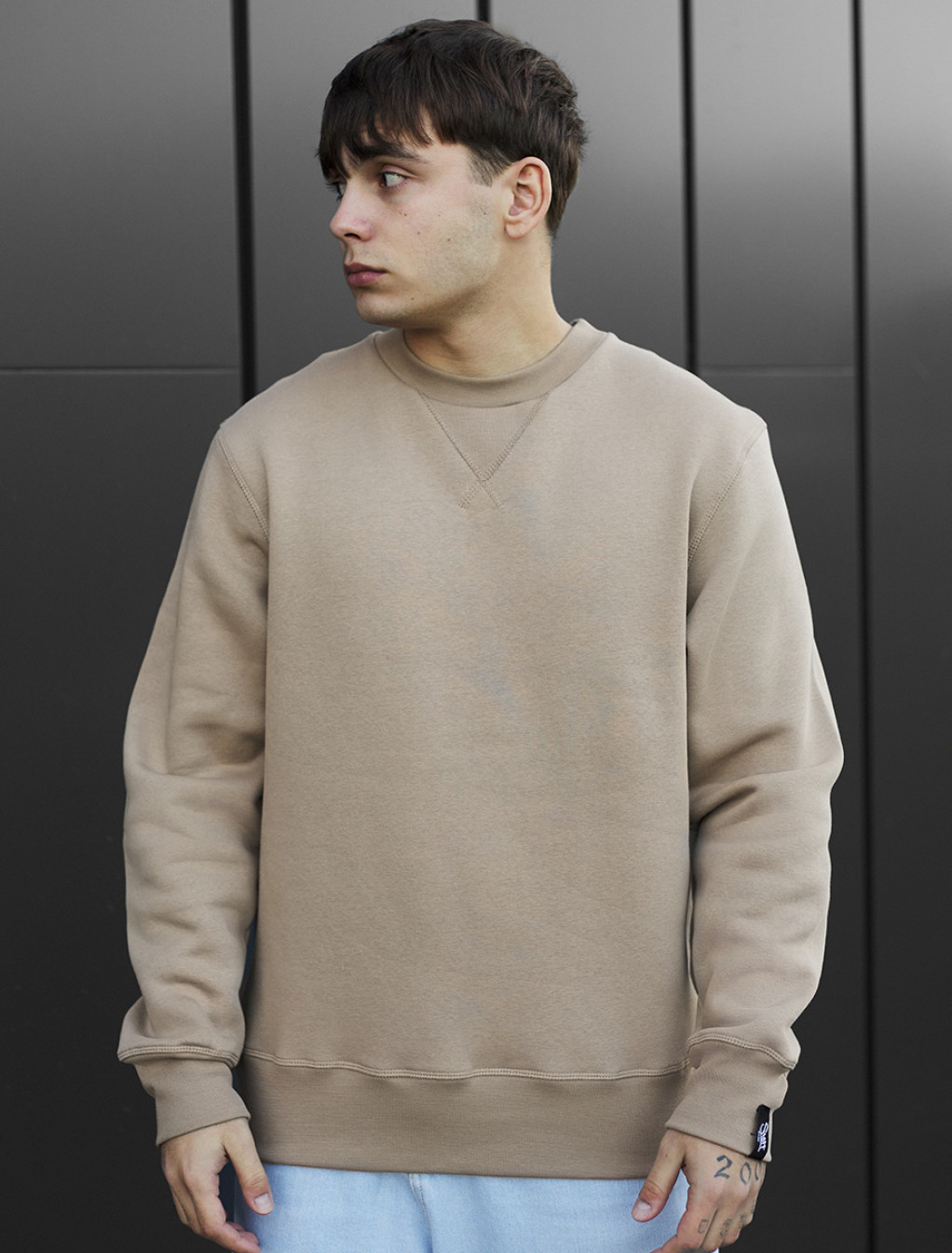 Bluză de trening Staff light brown basic fleece