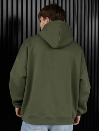 Hanorac Staff khaki logo oversize fleece