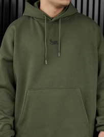 Hanorac Staff khaki logo oversize fleece