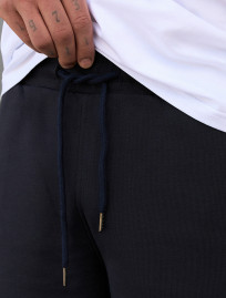 Pantaloni scurți tricotați Staff dje navy logo