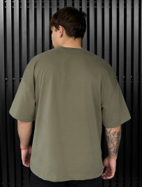 Tricou Staff olive logo oversize