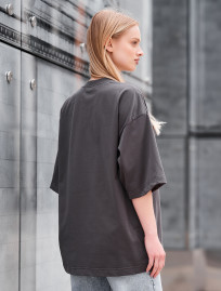 Tricou de damă Staff ri gray oversize