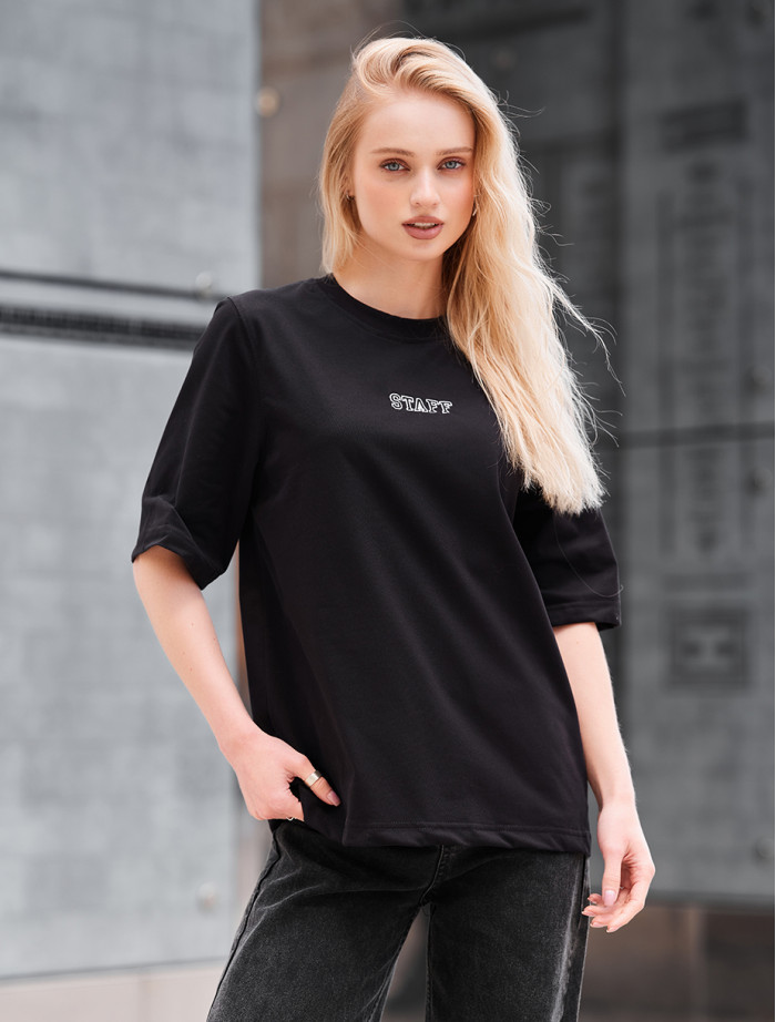Tricou de damă Staff is logo black