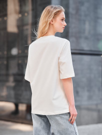 Tricou de damă Staff is logo white