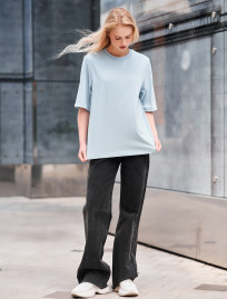 Tricou de damă Staff is logo light blue