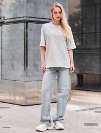 Tricou de damă Staff is logo light gray
