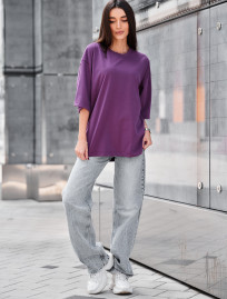 Tricou de damă Staff ri viola oversize