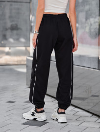 Pantaloni de trening de damă Staff don kant black