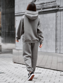 Costum de trening de damă Staff nex gray oversize fleece