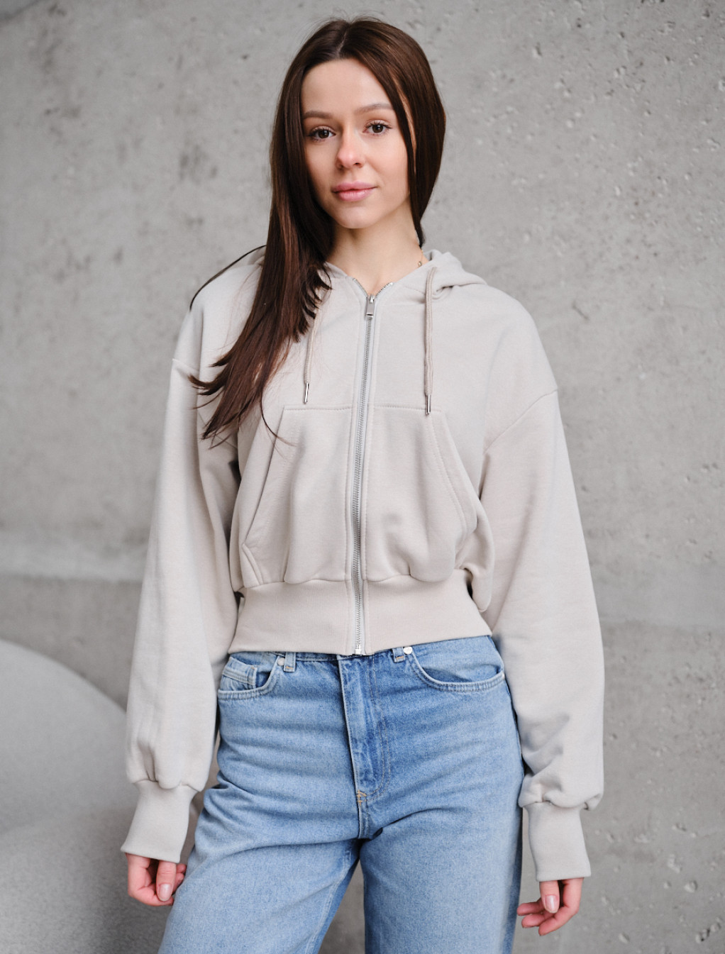 Hanorac de damă Staff oli light gray