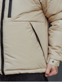 Geacă de iarnă Staff br beige logo