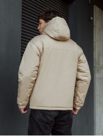 Geacă de iarnă Staff br beige logo