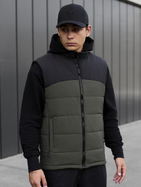 Vestă Staff flox khaki & gray