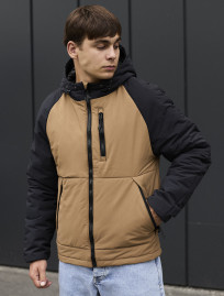Geacă demi-sezon Staff na brown & beige