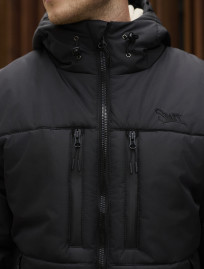 Geacă de iarnă Staff br black logo