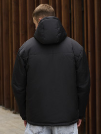 Geacă de iarnă Staff br black logo