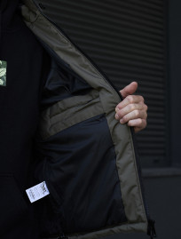Geacă de iarnă Staff br dark khaki logo