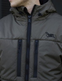 Geacă de iarnă Staff br dark khaki logo