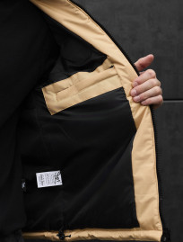 Geacă de iarnă Staff br beige logo