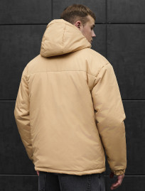 Geacă de iarnă Staff br beige logo