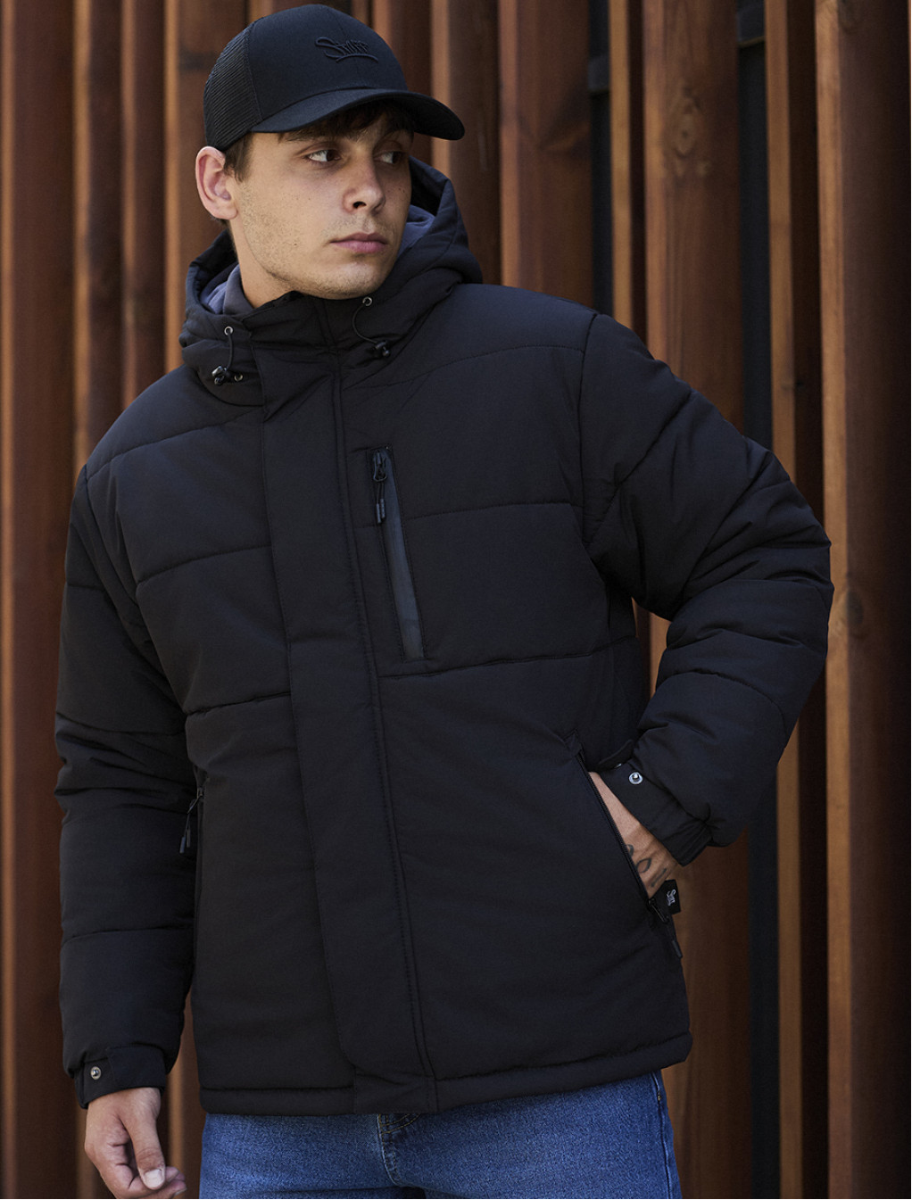 Geacă de iarnă Staff sp black