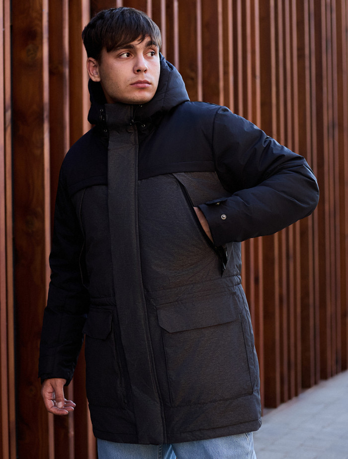 Parka de iarnă Staff to black & graphite