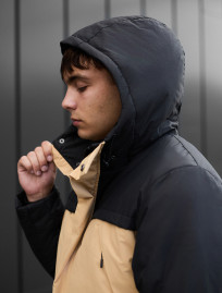 Parka de iarnă Staff to black & beige
