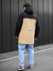 Parka de iarnă Staff to black & beige