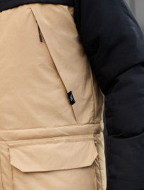 Parka de iarnă Staff to black & beige