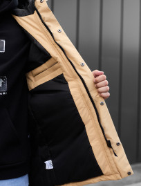 Parka de iarnă Staff to black & beige