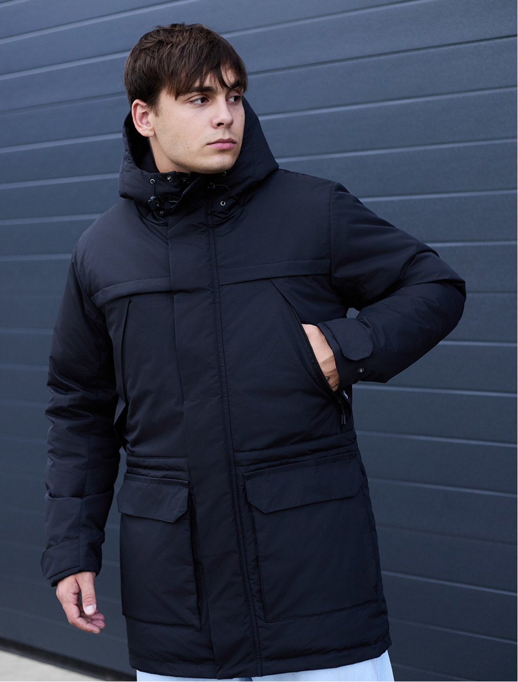 Parka de iarnă Staff to black