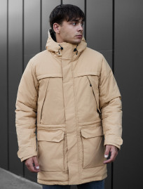 Parka de iarnă Staff to beige