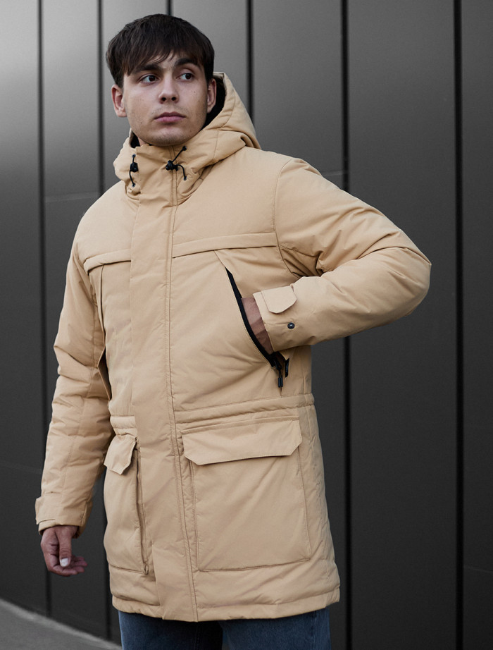 Parka de iarnă Staff to beige