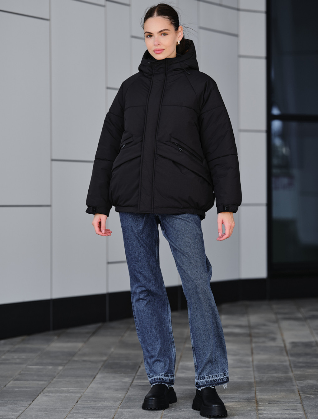 Geacă de iarnă de damă Staff ja black