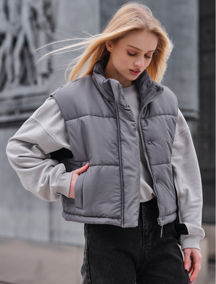 Vestă de damă Staff raix gray