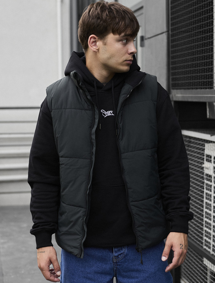 Vestă Staff miko dark green